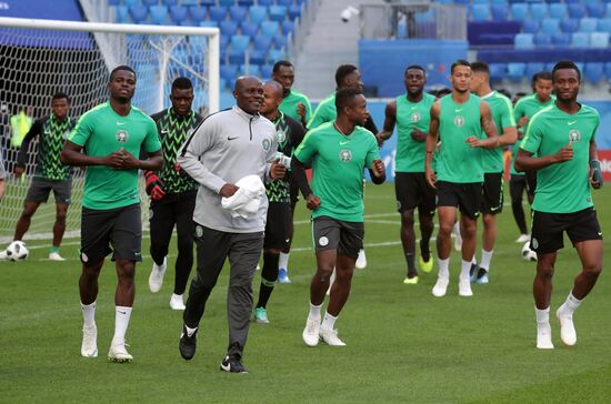 Russia World Cup Nigeria Training