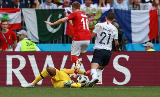 Russia World Cup Denmark - France