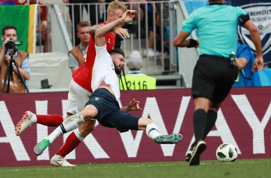 Russia World Cup Denmark - France