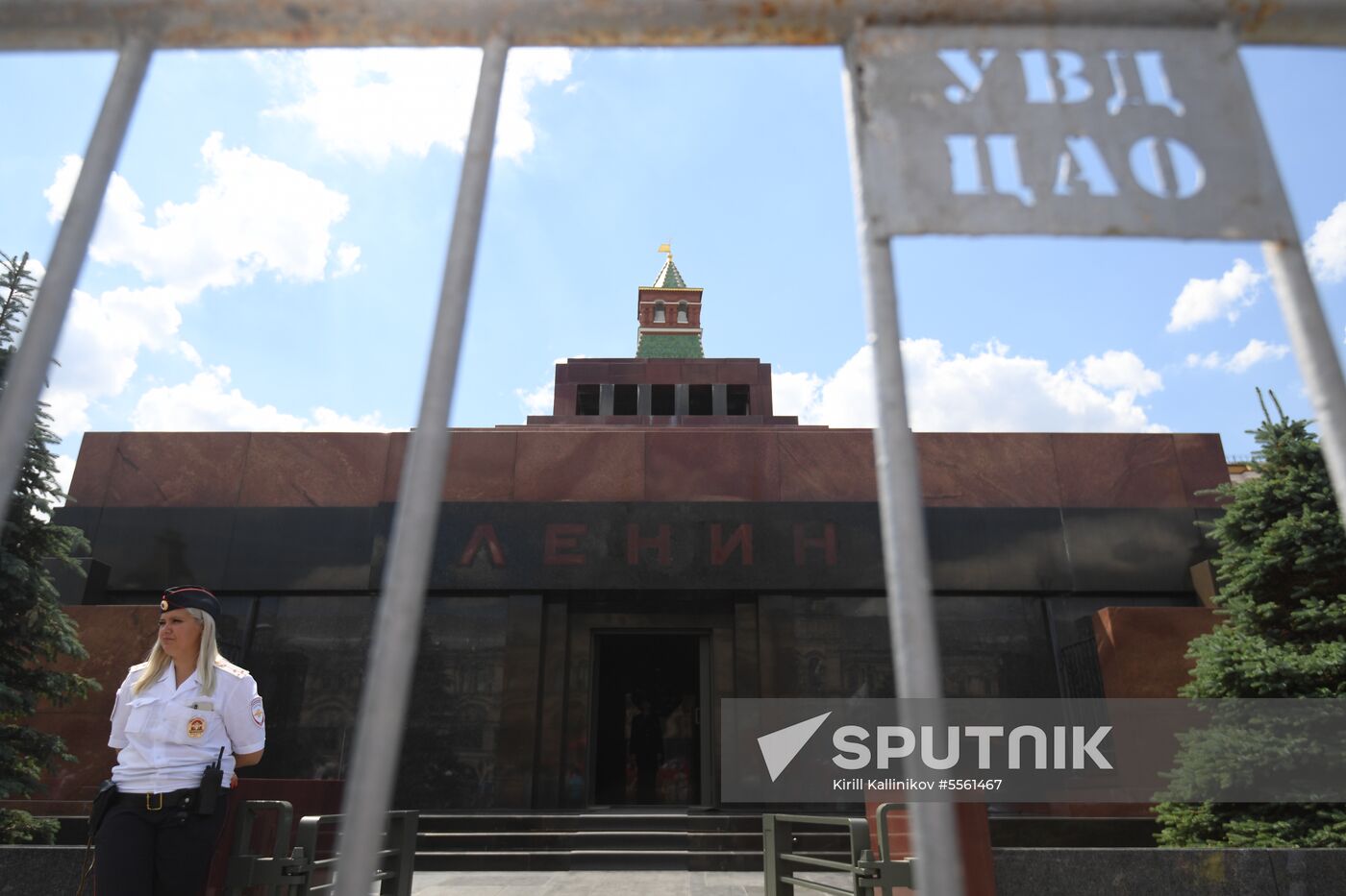 Presidential Regiment guard mounting rehearsal on Red Square
