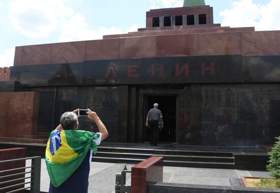 Presidential Regiment guard mounting rehearsal on Red Square