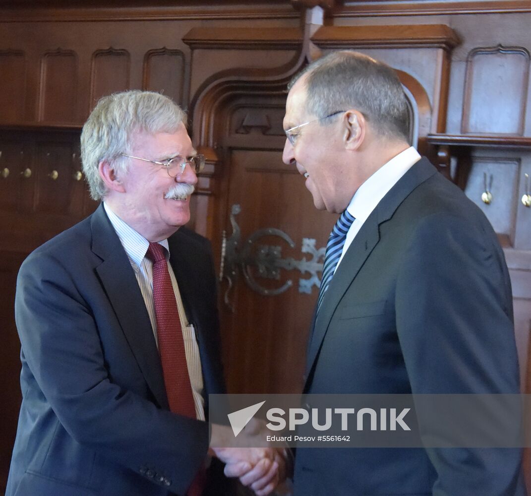 US National Security Advisor John Bolton visits Russia