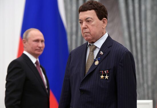 Vladimir Putin presents state prizes in Kremlin