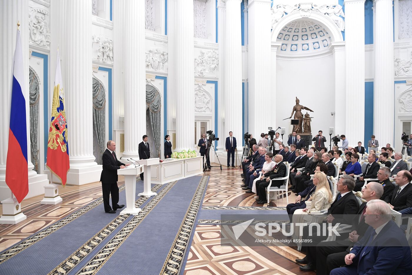 Vladimir Putin presents state prizes in Kremlin