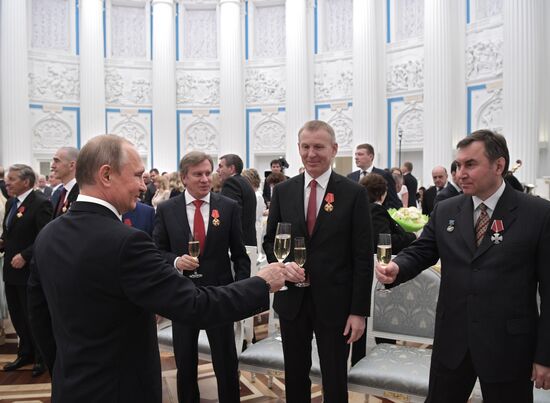 Vladimir Putin presents state prizes in Kremlin