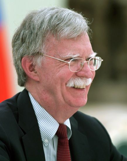 Russian President Vladimir Putin meets with US National Security Adviser John Bolton