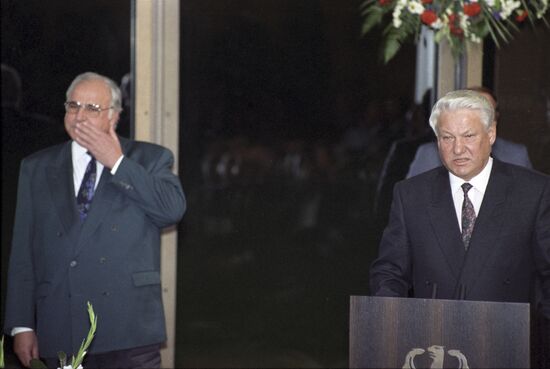 President Yeltsin visits Germany