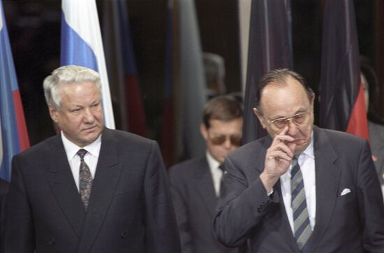 President Yeltsin visits Germany