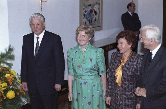 President Yeltsin visits Germany