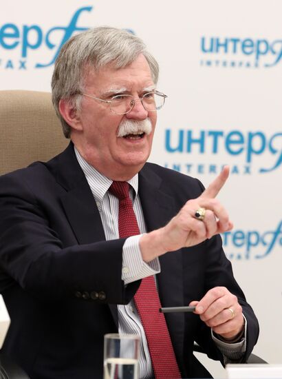 News conference with US National Security Advisor John Bolton