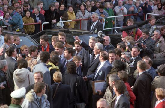 President Yeltsin visits Germany