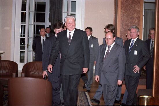 President Yeltsin visits Germany