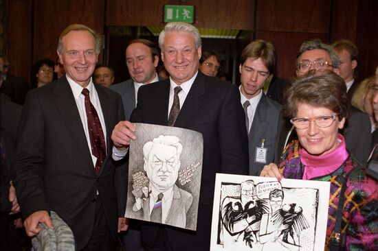 President Yeltsin visits Germany