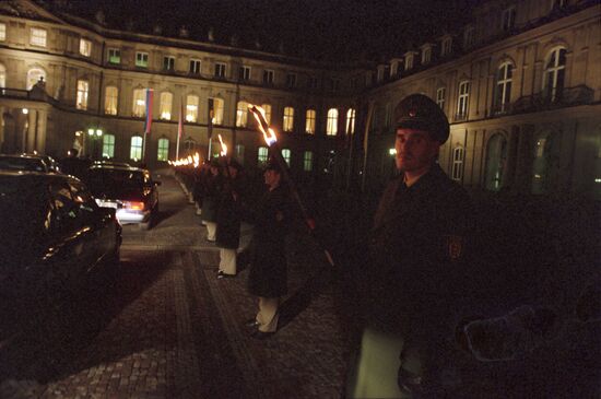 President Yeltsin visits Germany
