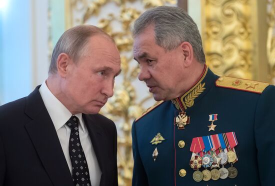 President Putin attends reception in honor of military graduates