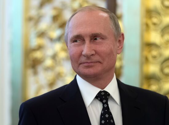 President Putin attends reception in honor of military graduates
