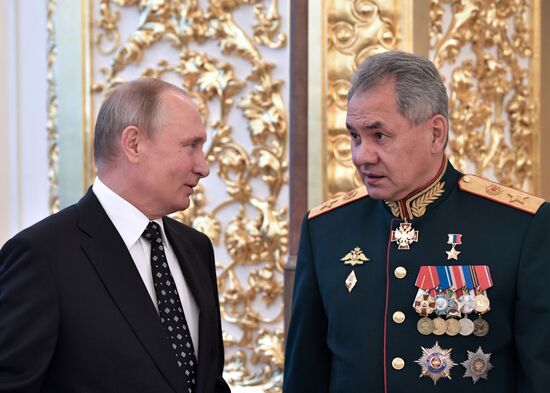 President Putin attends reception in honor of military graduates