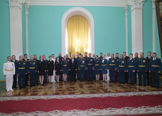 President Putin attends reception in honor of military graduates
