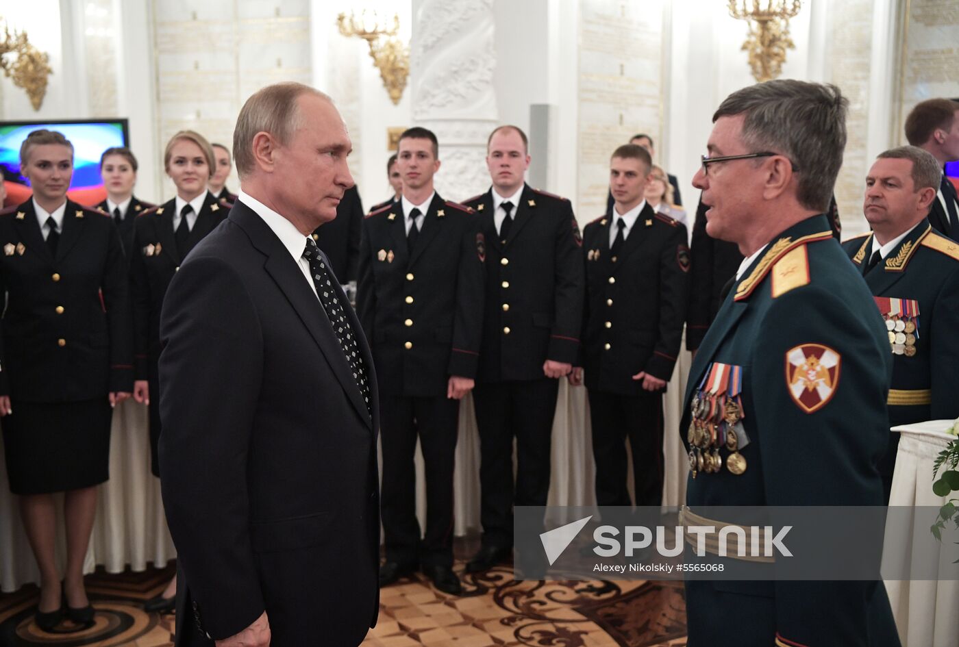 President Putin attends reception in honor of military graduates