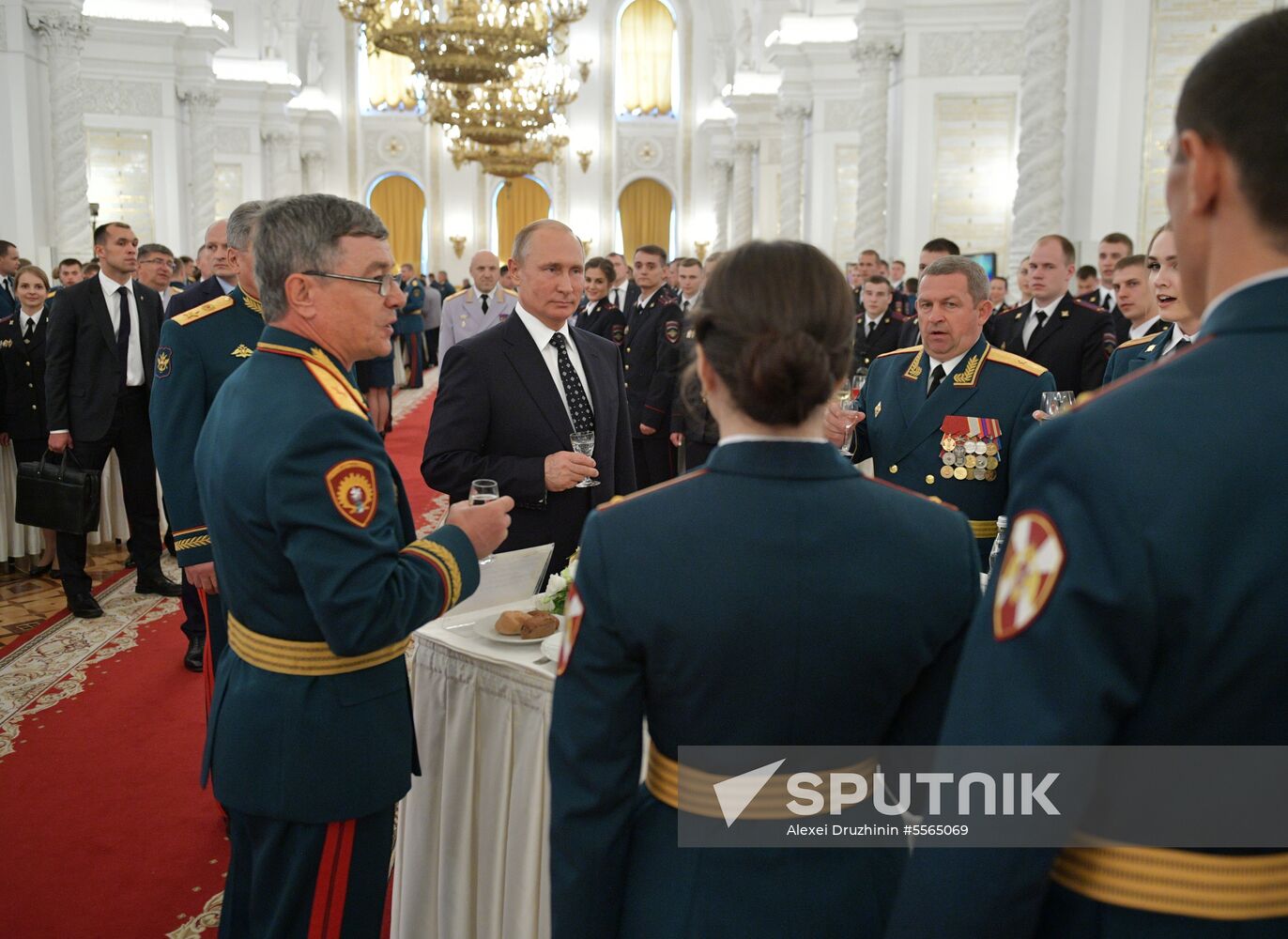President Putin attends reception in honor of military graduates
