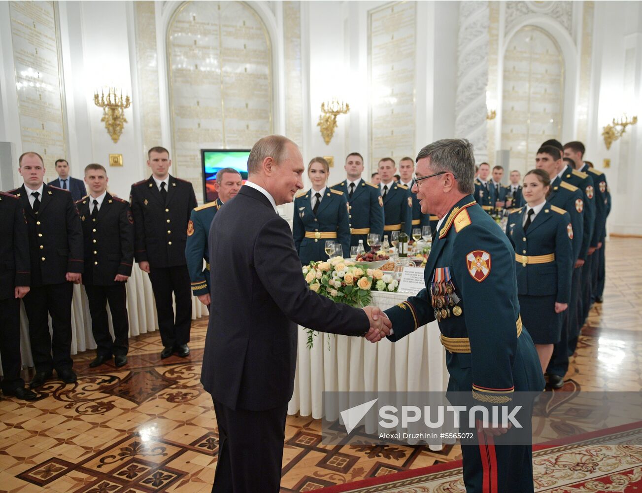 President Putin attends reception in honor of military graduates