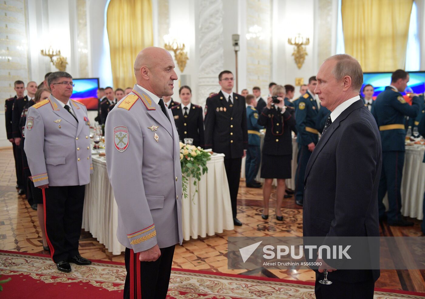 President Putin attends reception in honor of military graduates