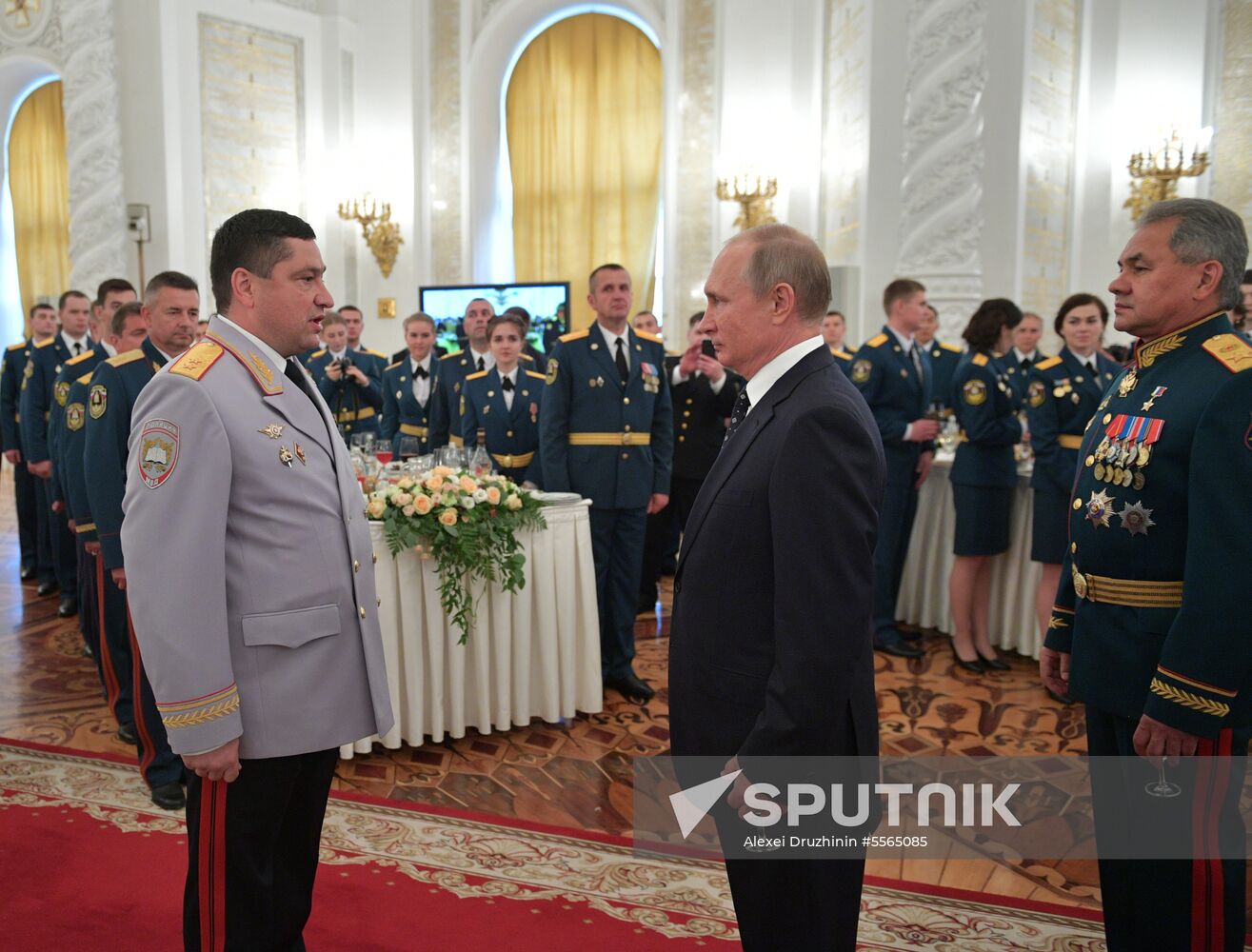 President Putin attends reception in honor of military graduates