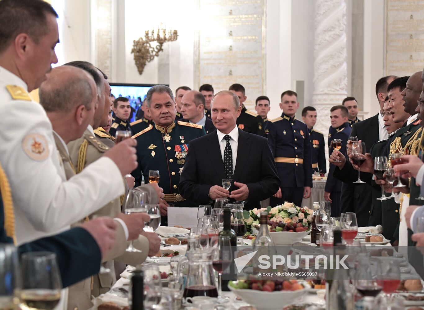 President Putin attends reception in honor of military graduates