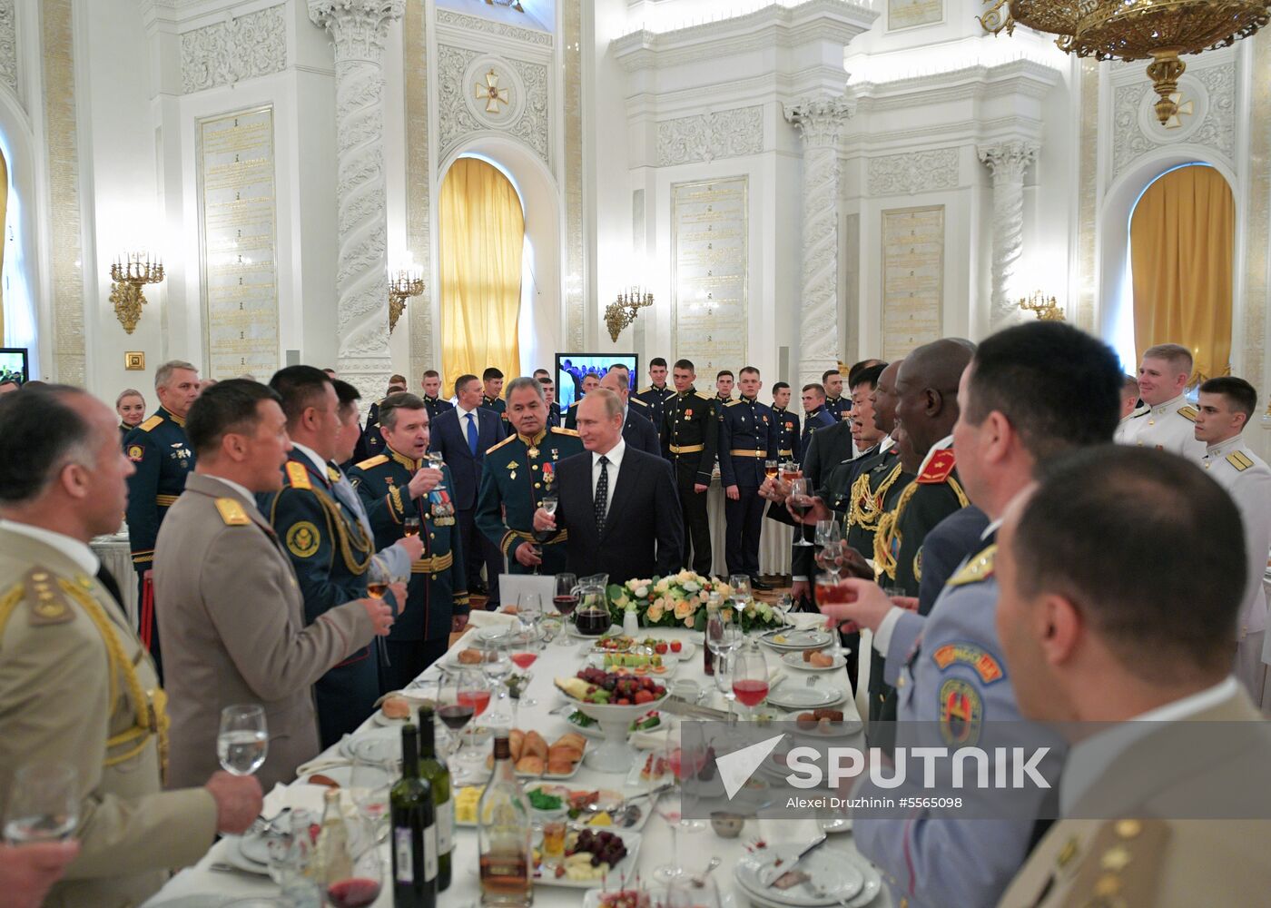 President Putin attends reception in honor of military graduates