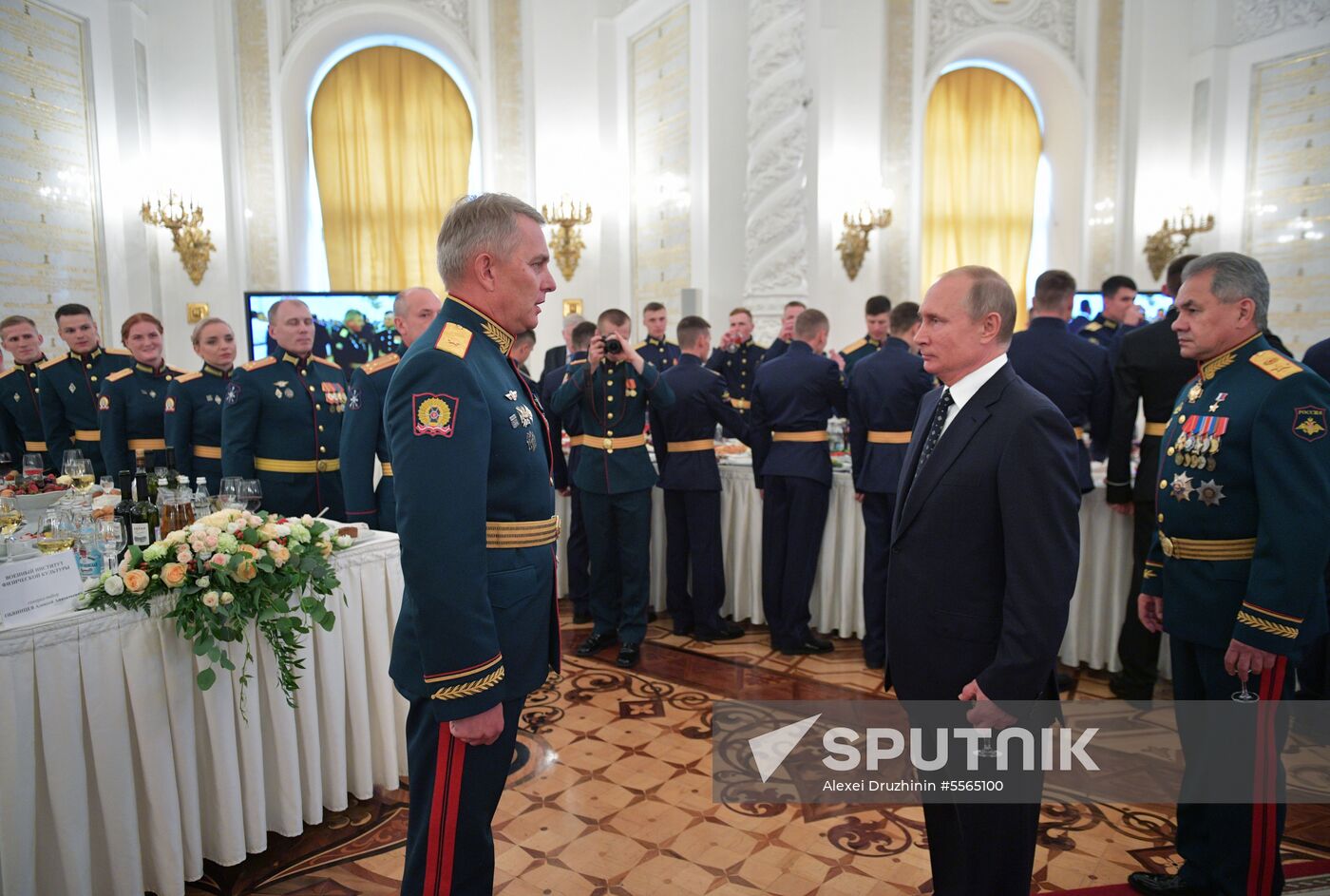 President Putin attends reception in honor of military graduates