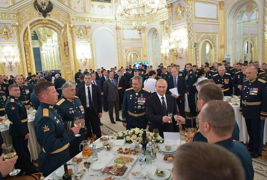 President Putin attends reception in honor of military graduates