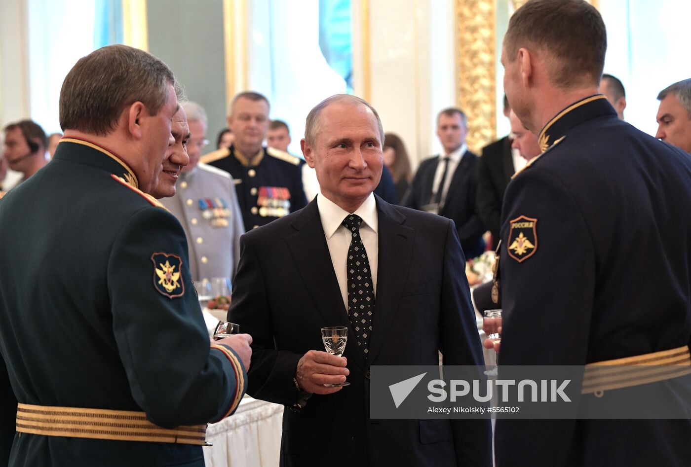 President Putin attends reception in honor of military graduates