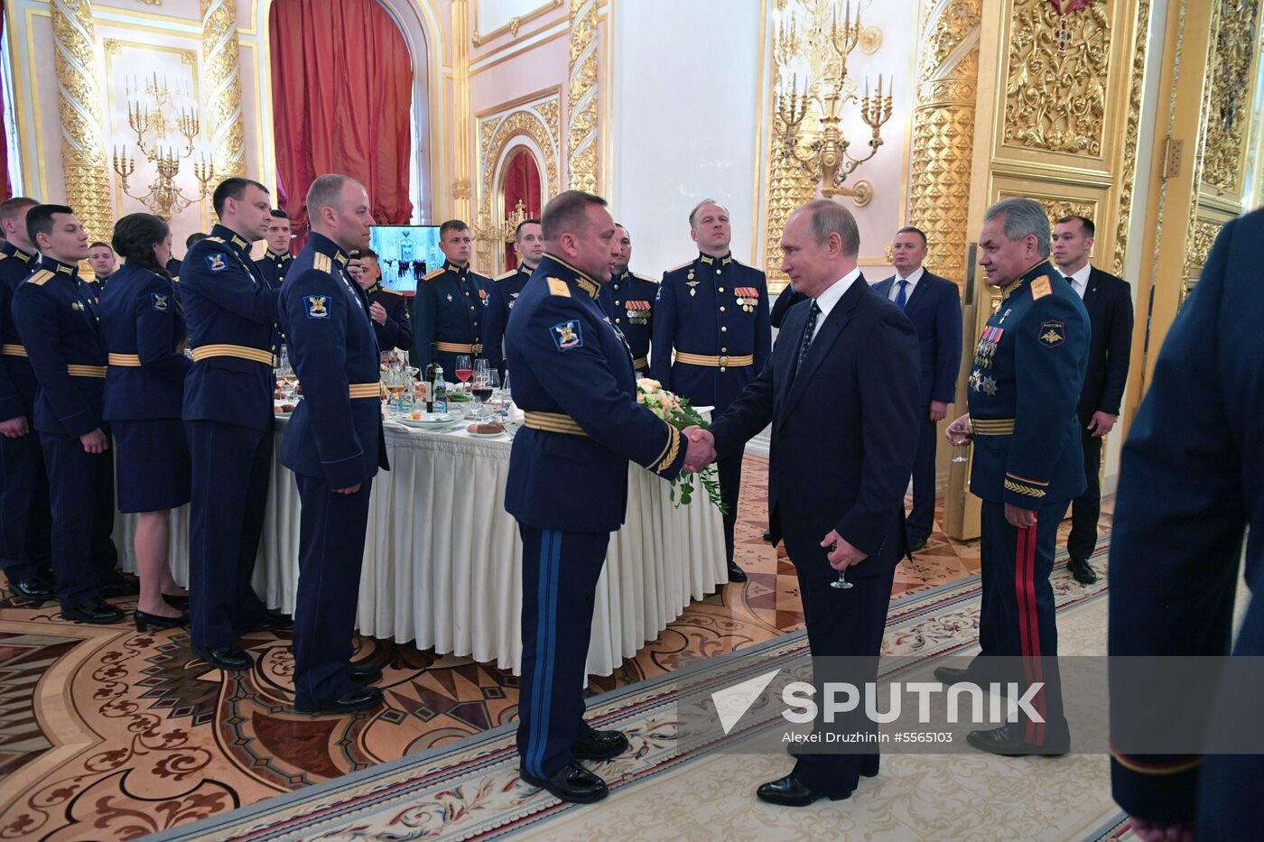 President Putin attends reception in honor of military graduates