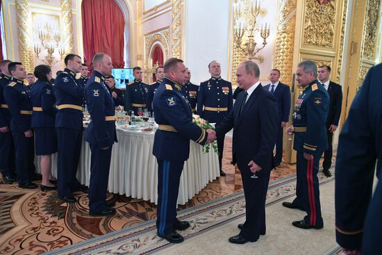President Putin attends reception in honor of military graduates