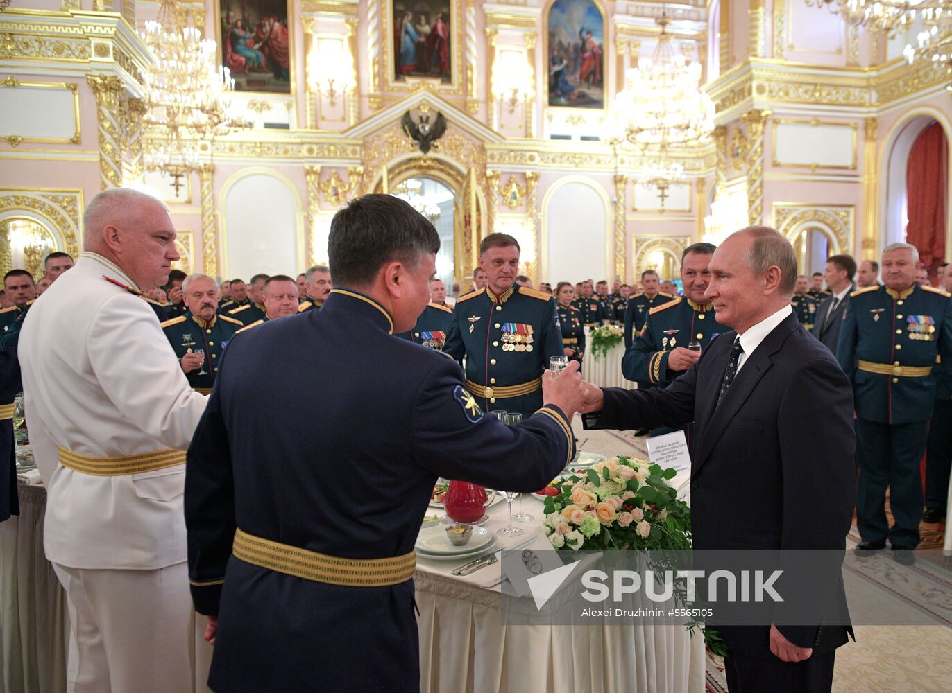 President Putin attends reception in honor of military graduates