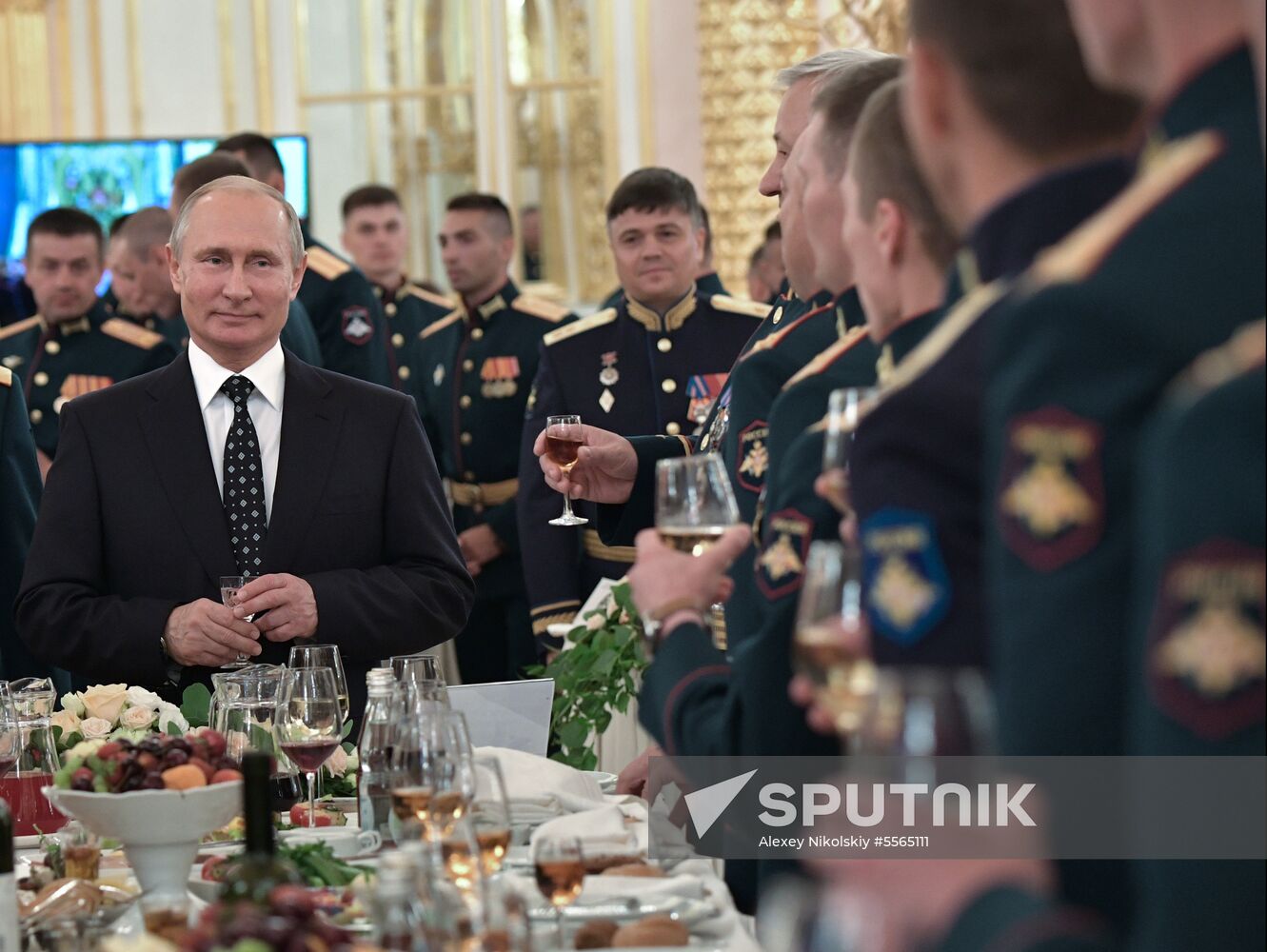 President Putin attends reception in honor of military graduates
