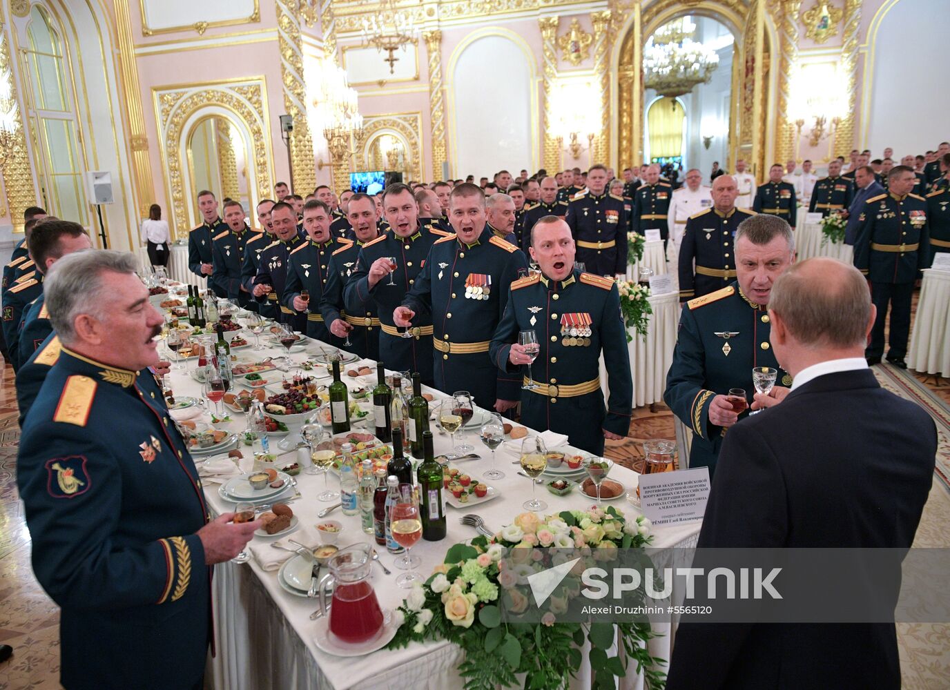President Putin attends reception in honor of military graduates
