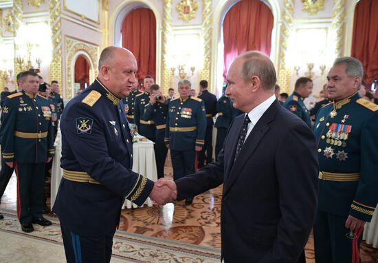 President Putin attends reception in honor of military graduates