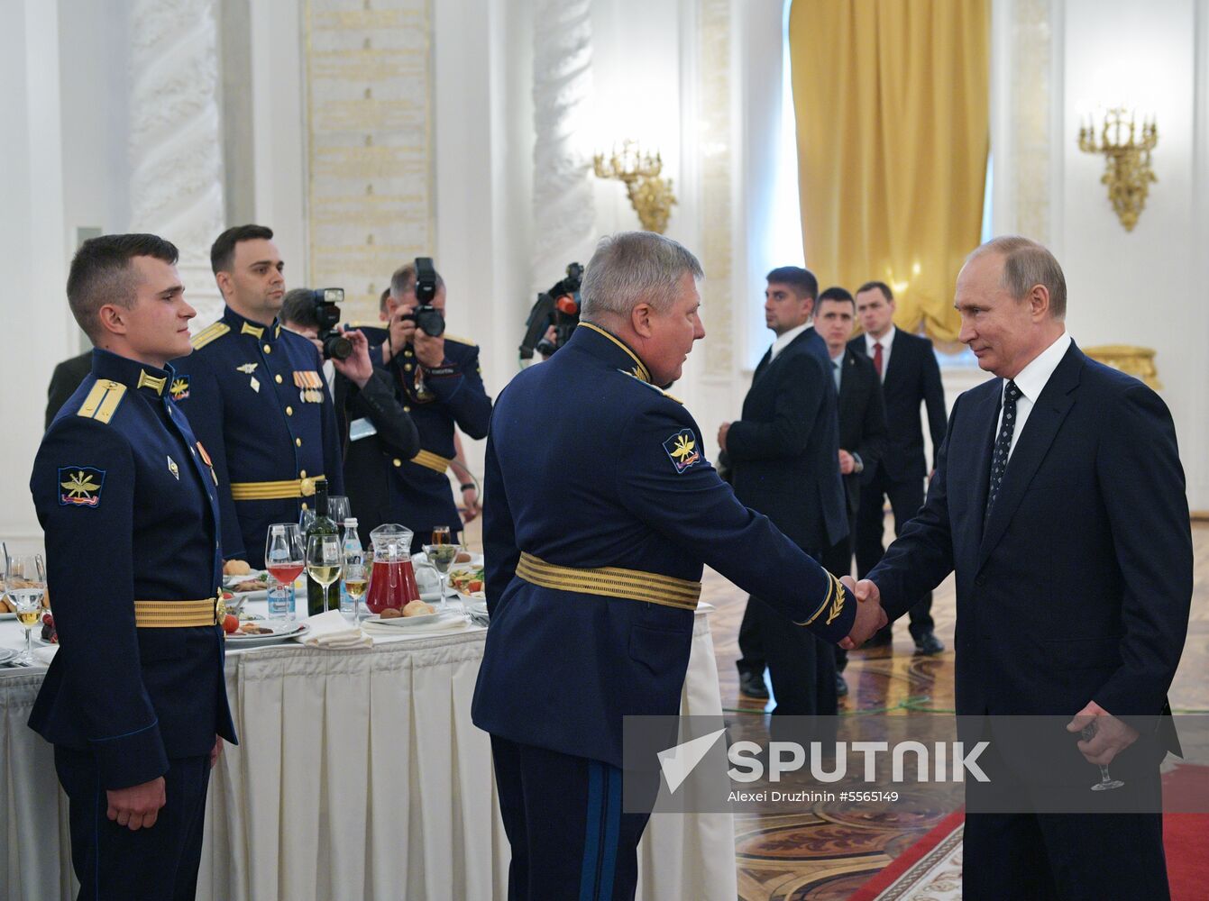 President Putin attends reception in honor of military graduates