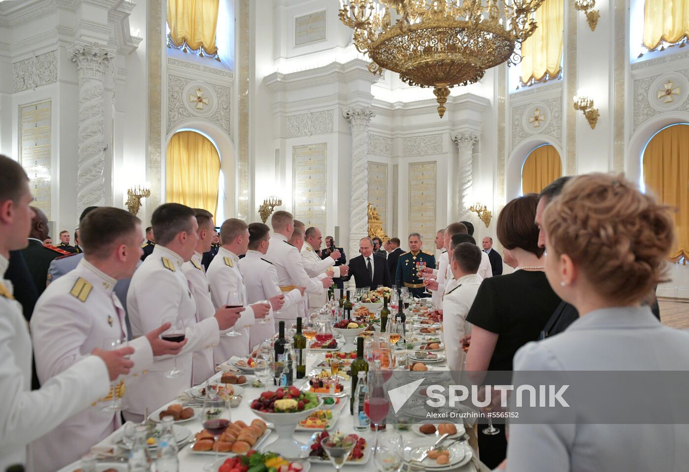 President Putin attends reception in honor of military graduates