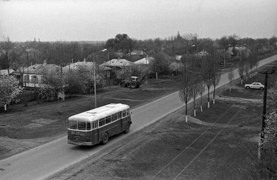 Main street at Kirov Cooperative Farm