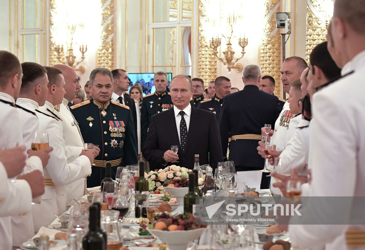 President Putin attends reception in honor of military graduates