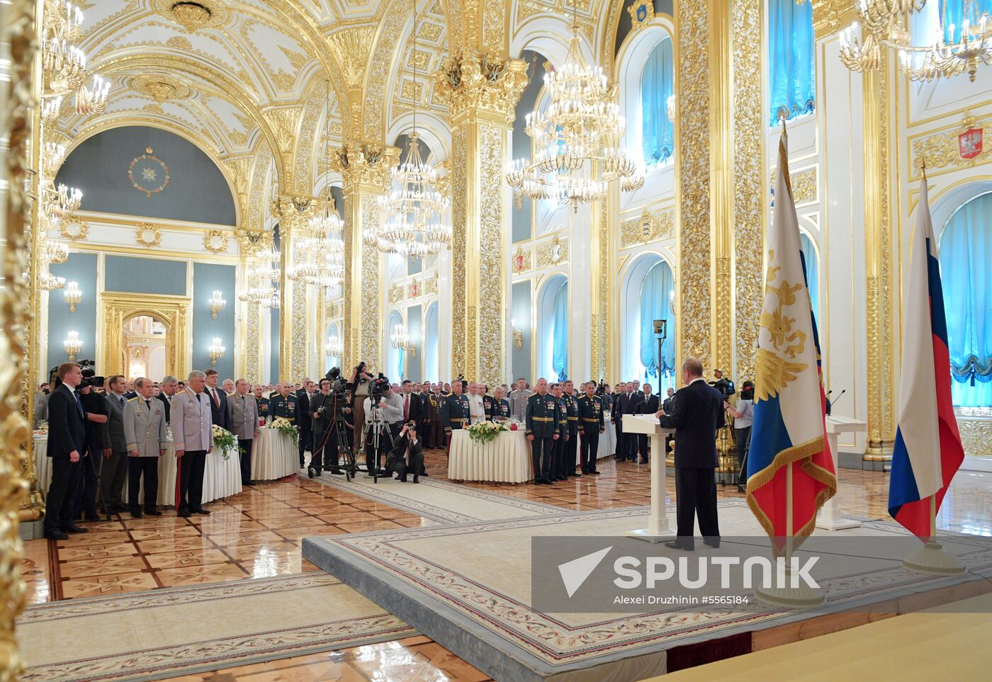 President Putin attends reception in honor of military graduates