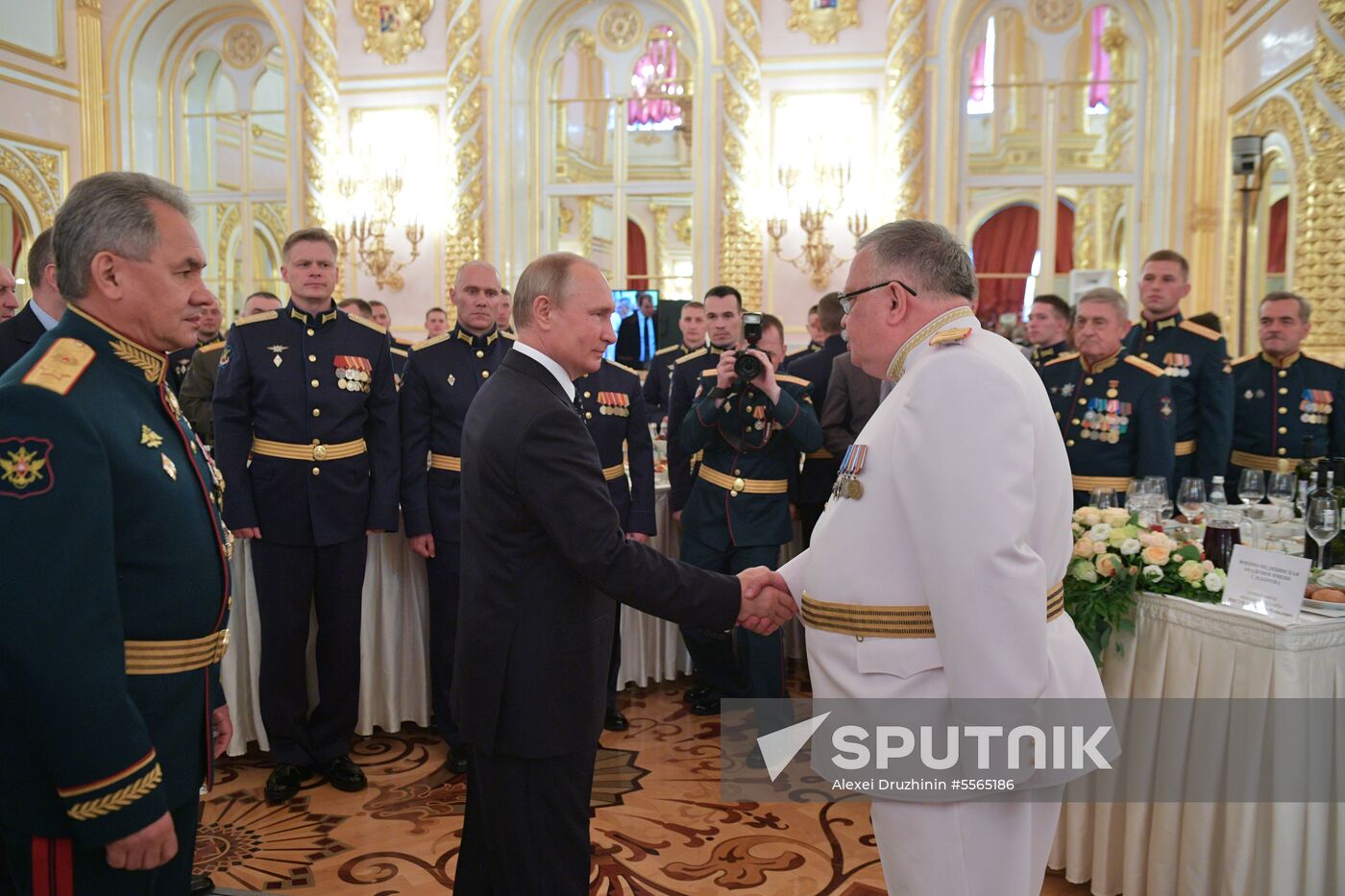 President Putin attends reception in honor of military graduates