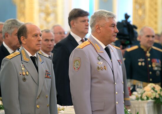 President Putin attends reception in honor of military graduates