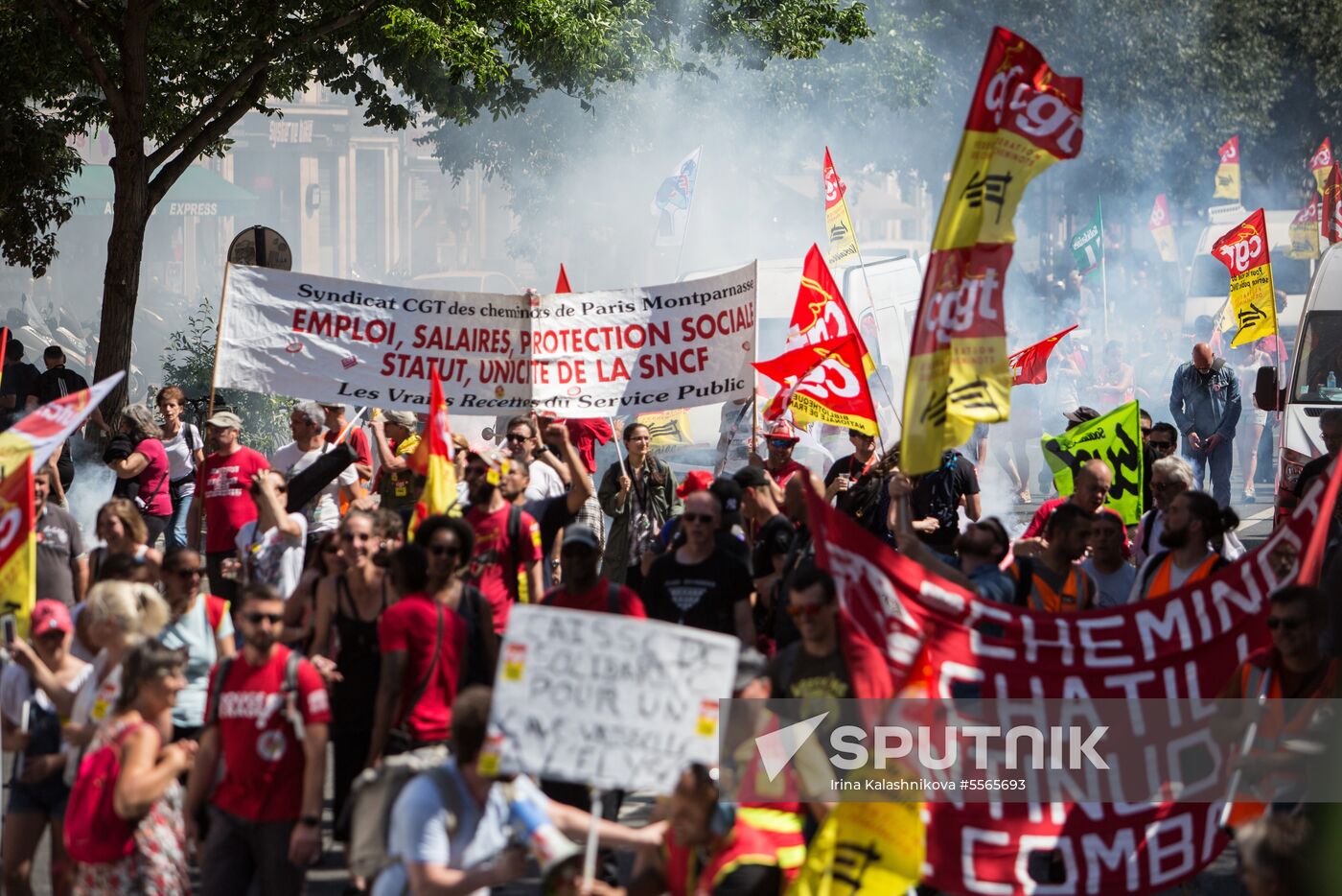 Anti-government rally in Paris