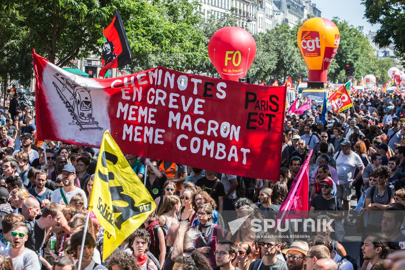 Anti-government rally in Paris