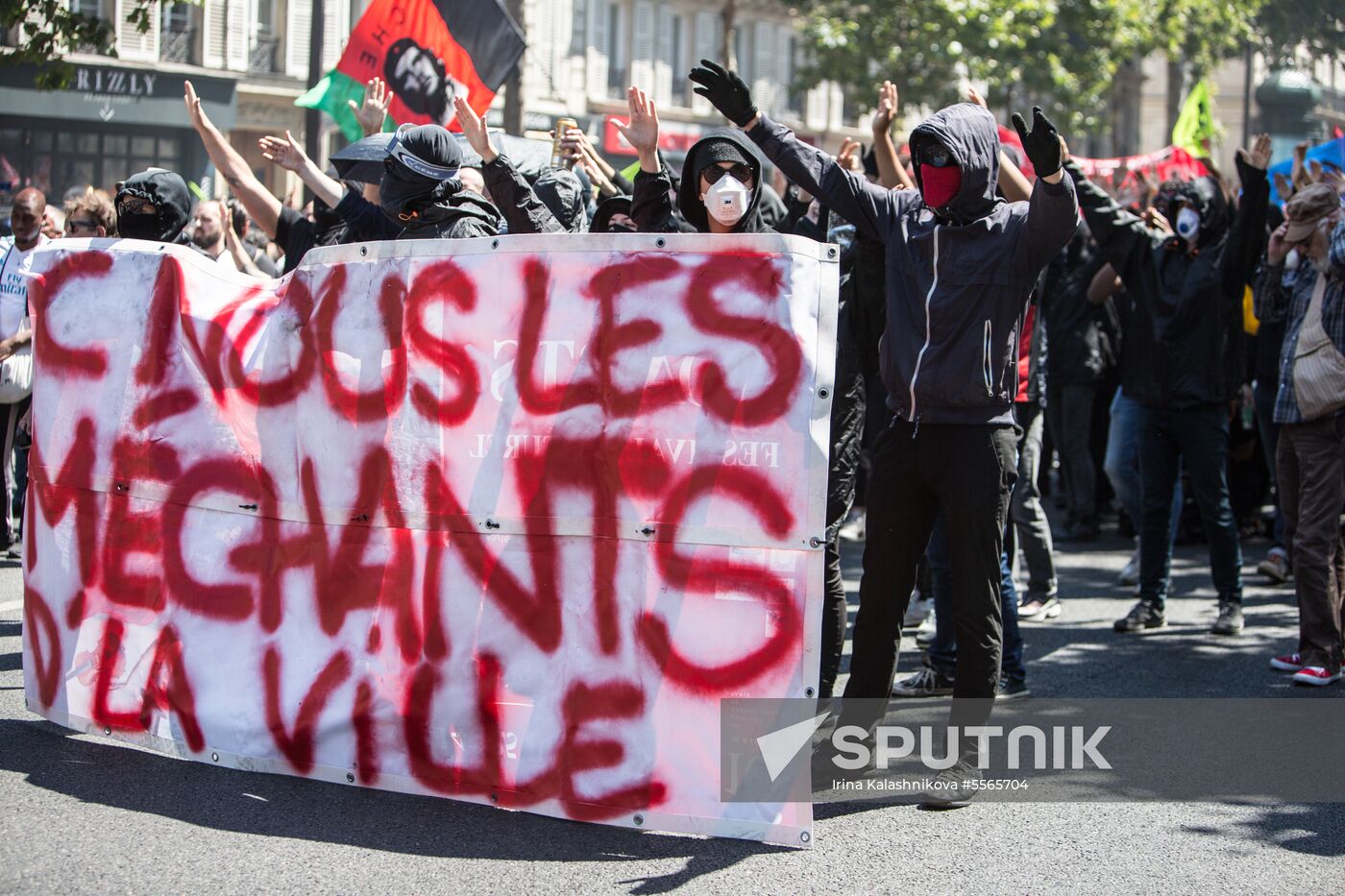Anti-government rally in Paris