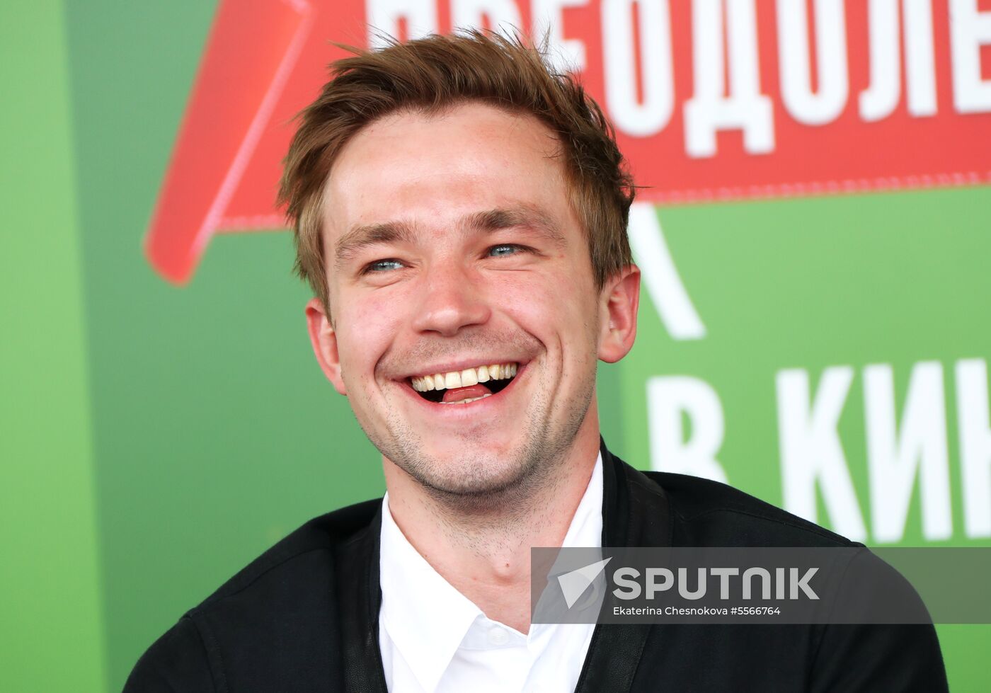 News conference with crew of film 'Streltsov'