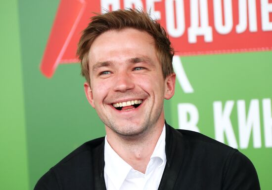News conference with crew of film 'Streltsov'
